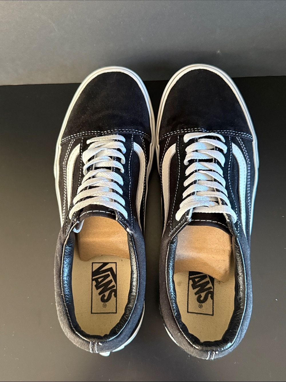 VANS Black & White Old Skool Platform Shoe - Picture 8 of 11